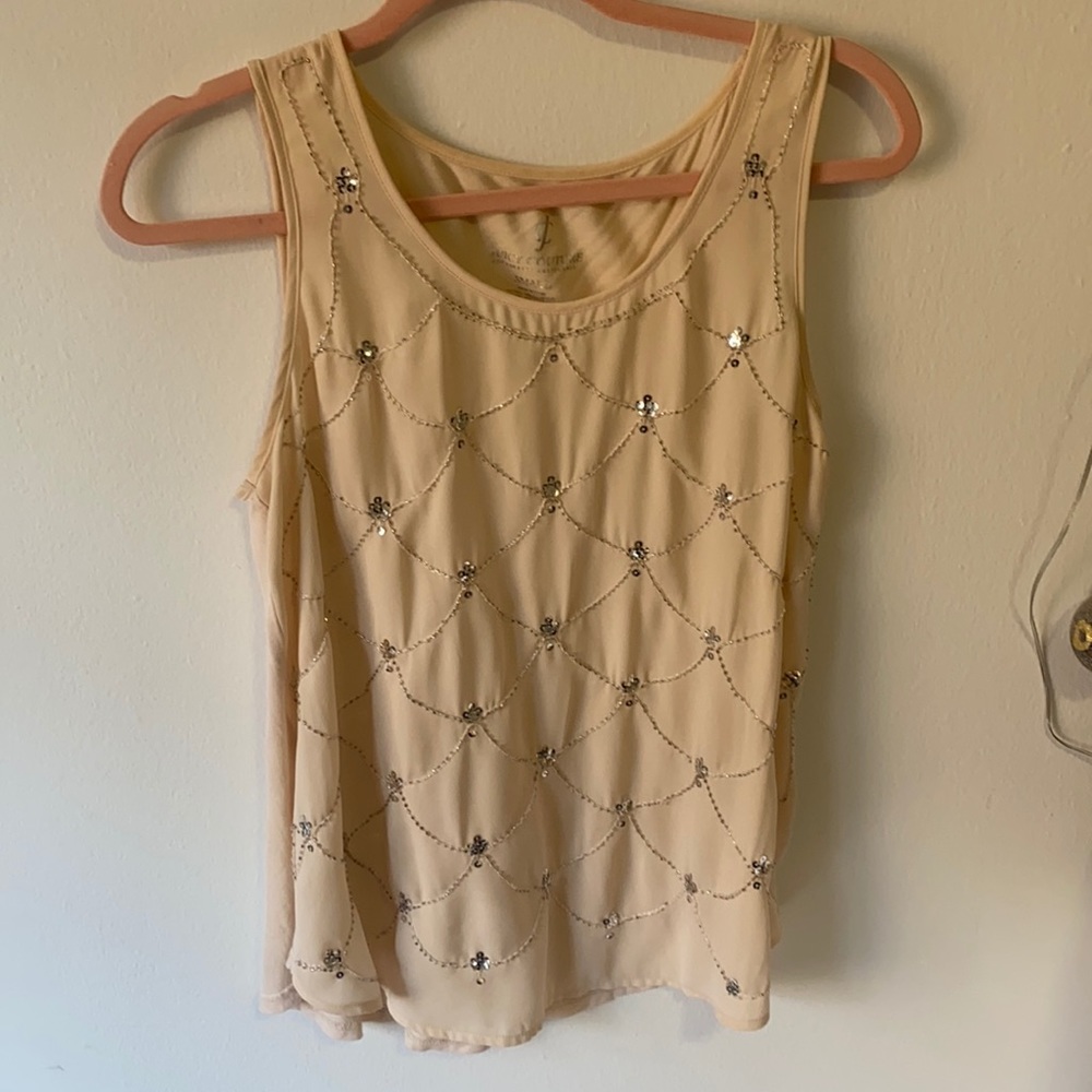 Jewel patterned tank top